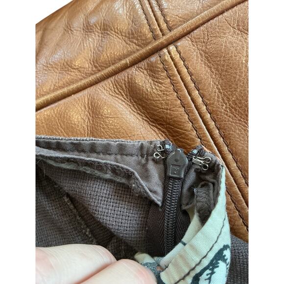 Vintage Royal Robbins Women Skirt Size 6 Brown Corduroy Floral Boho Forest Fairy - Picture 7 of 7